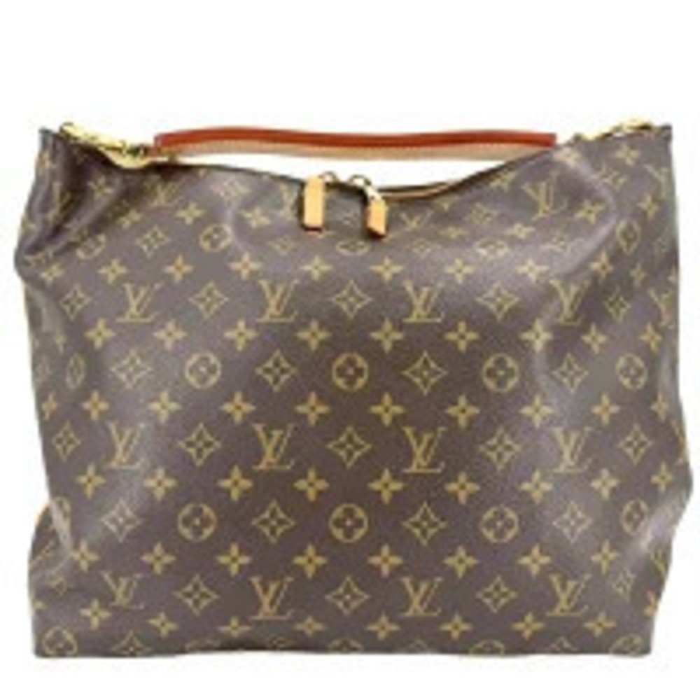 Louis Vuitton Sully Monogram Canvas Shoulder Bag Brown